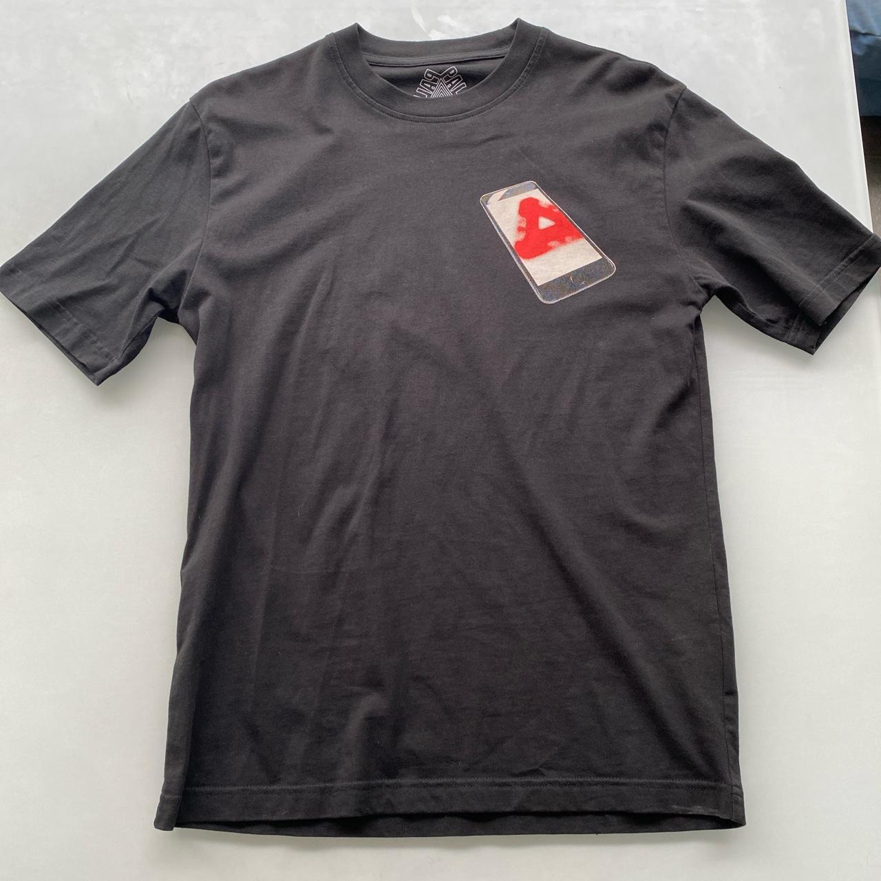 Palace Tri Phone T shirt Black Worn Depop