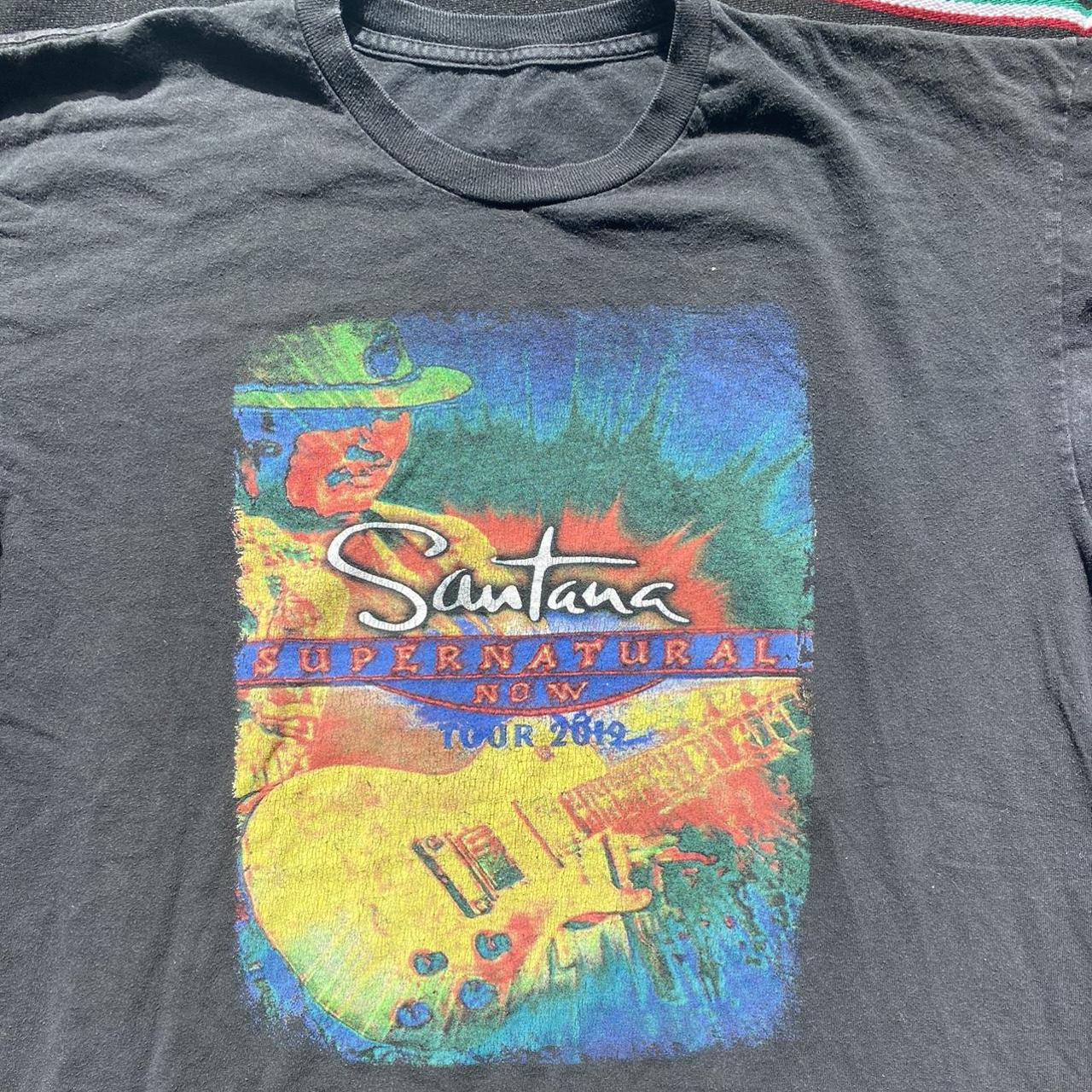 santana 2019 tour t shirts