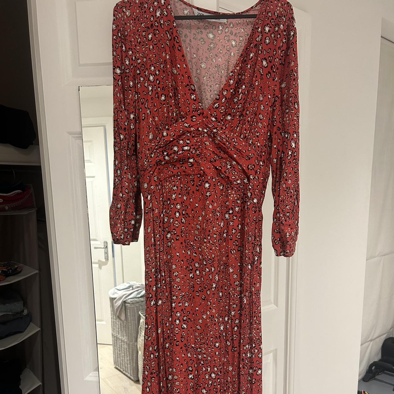 Zara Women's Red Dress | Depop