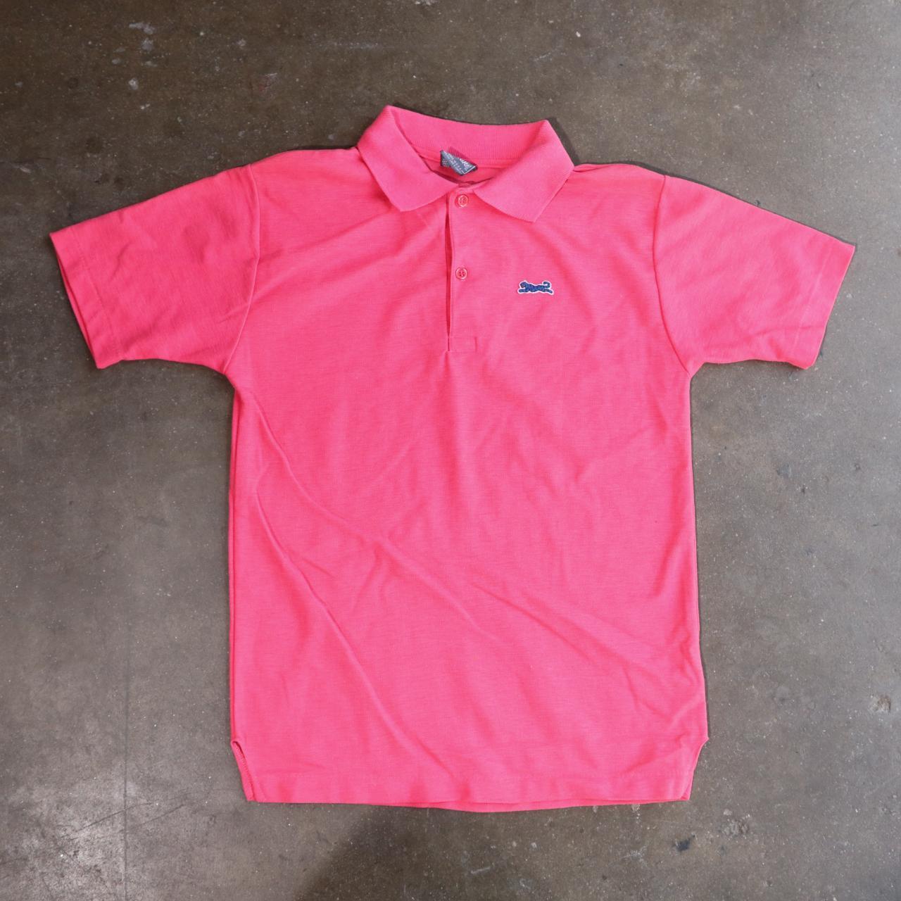 Le Tigre 1980s Pink Polo Shirt Halfway between. Depop