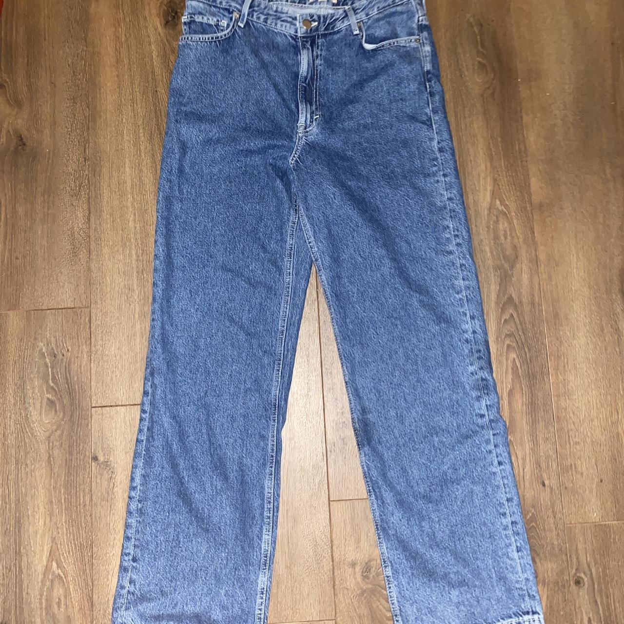 brand new h&m straight leg jeans with tags size... - Depop