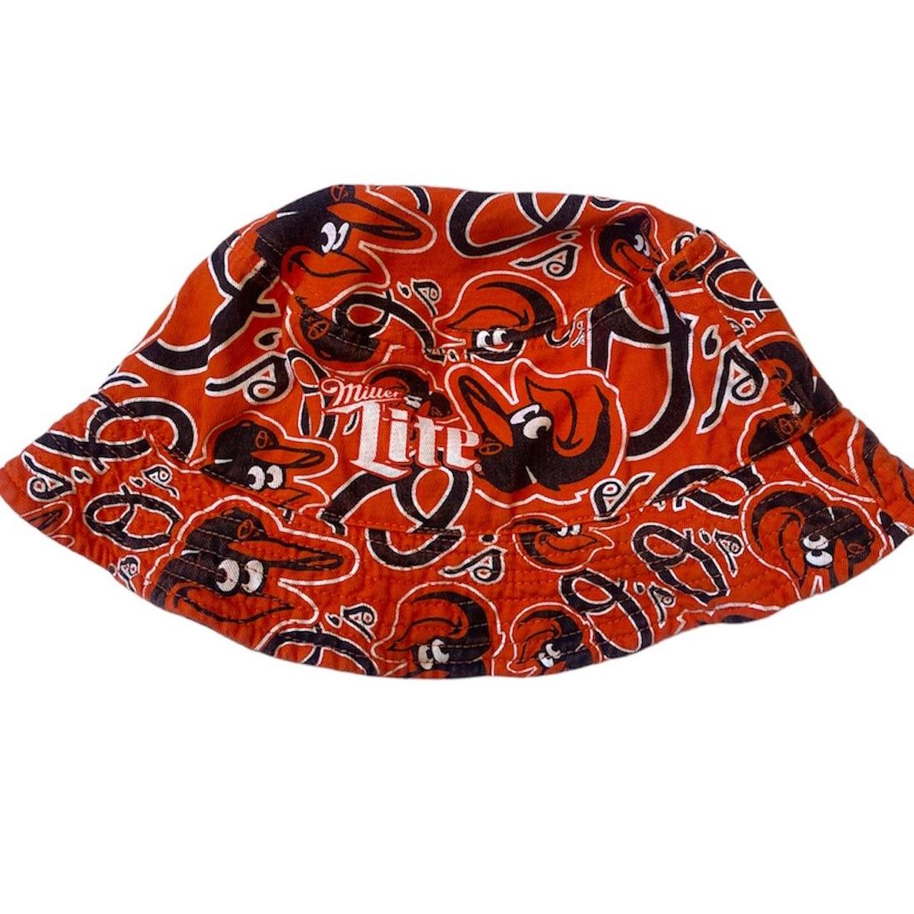 Baltimore Orioles Bucket Hat Reversible to Black Sizes 