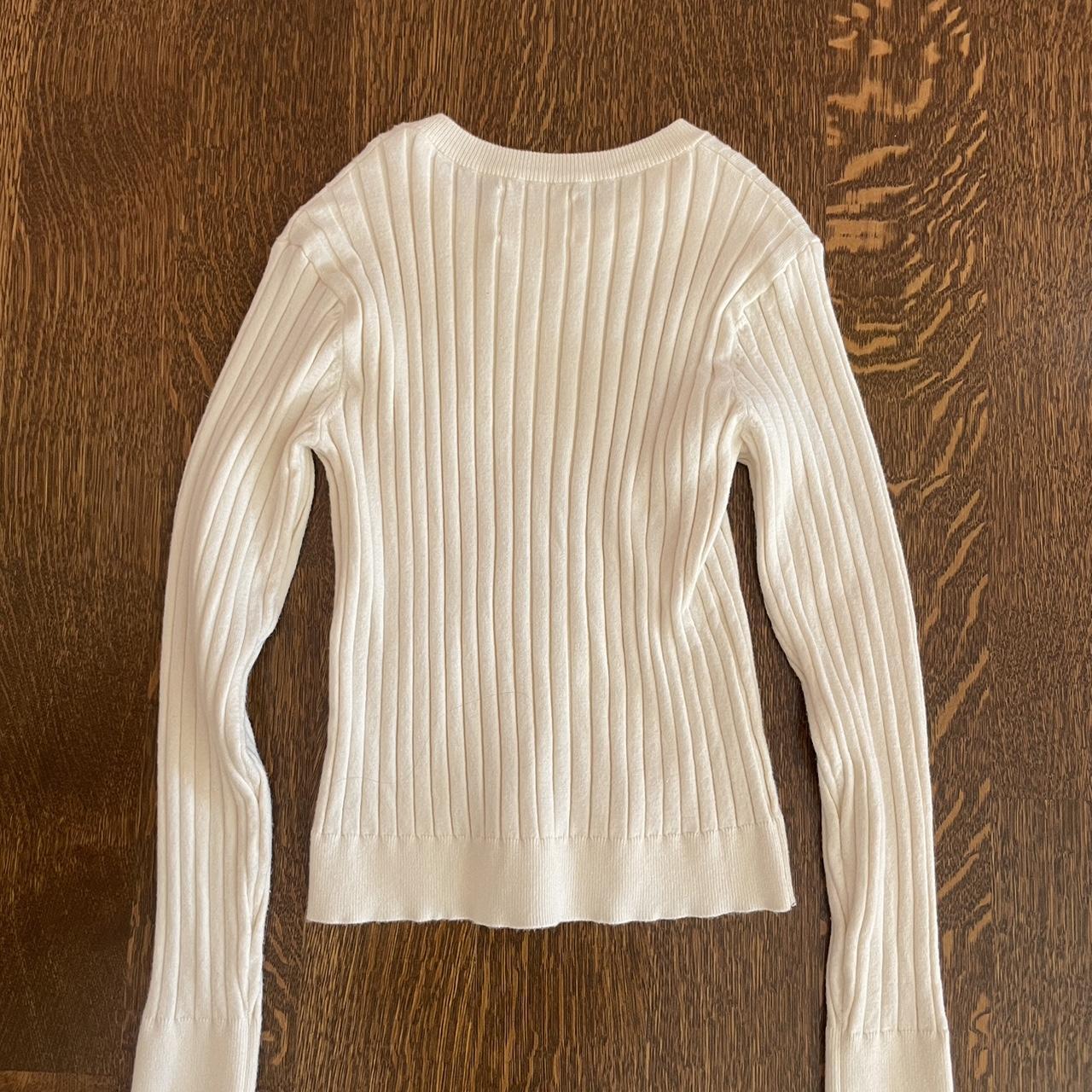 Zara Women's Cream Jumper Depop