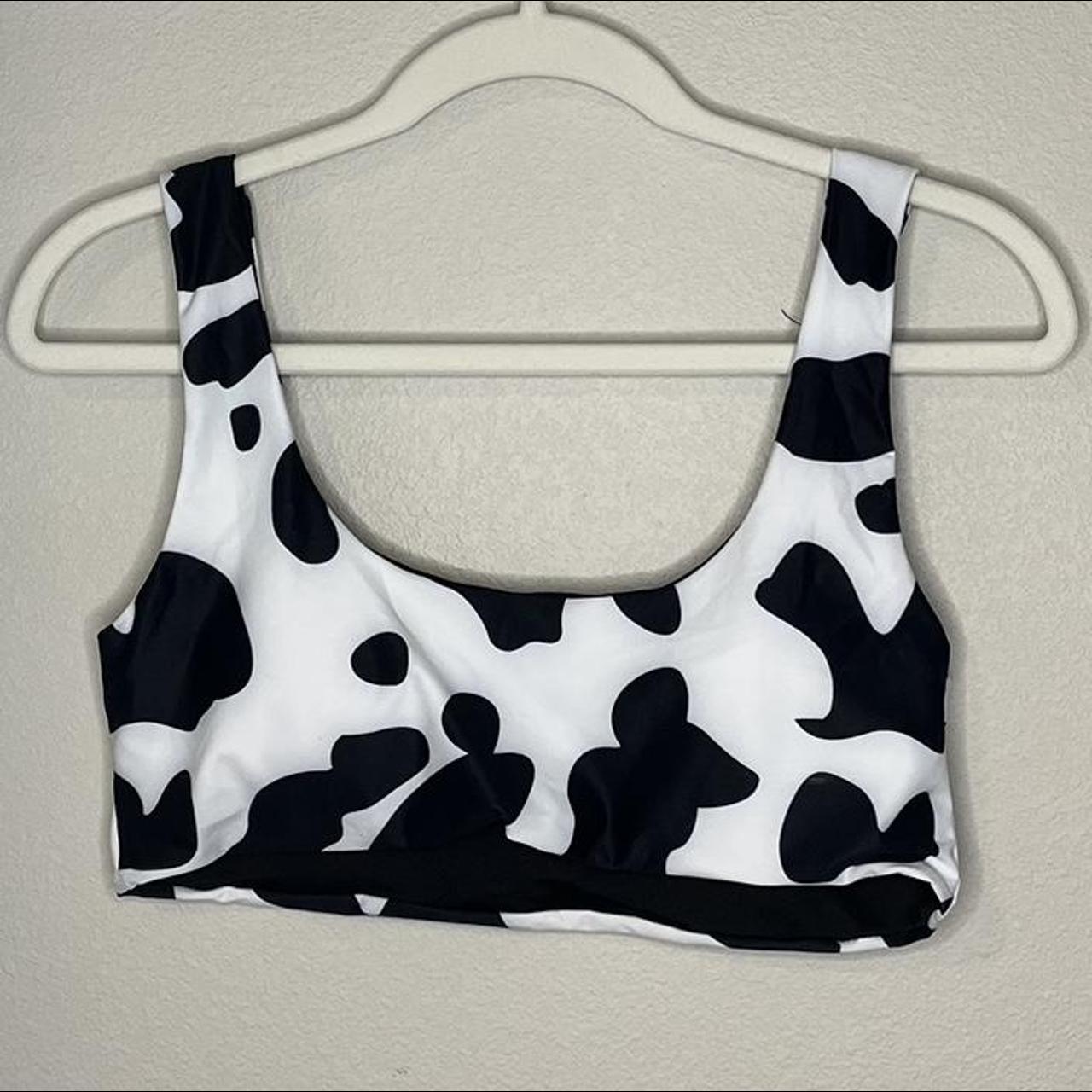 Shein Cow print Bikini Bundle | Never worn, still... - Depop