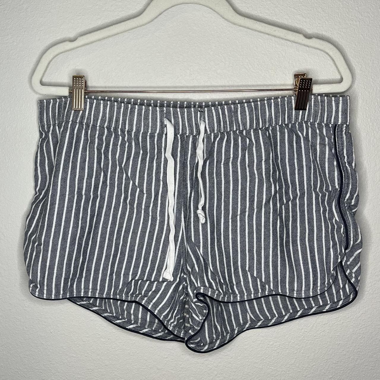 Stripped Sleep Shorts | Worn a handful of times |... - Depop