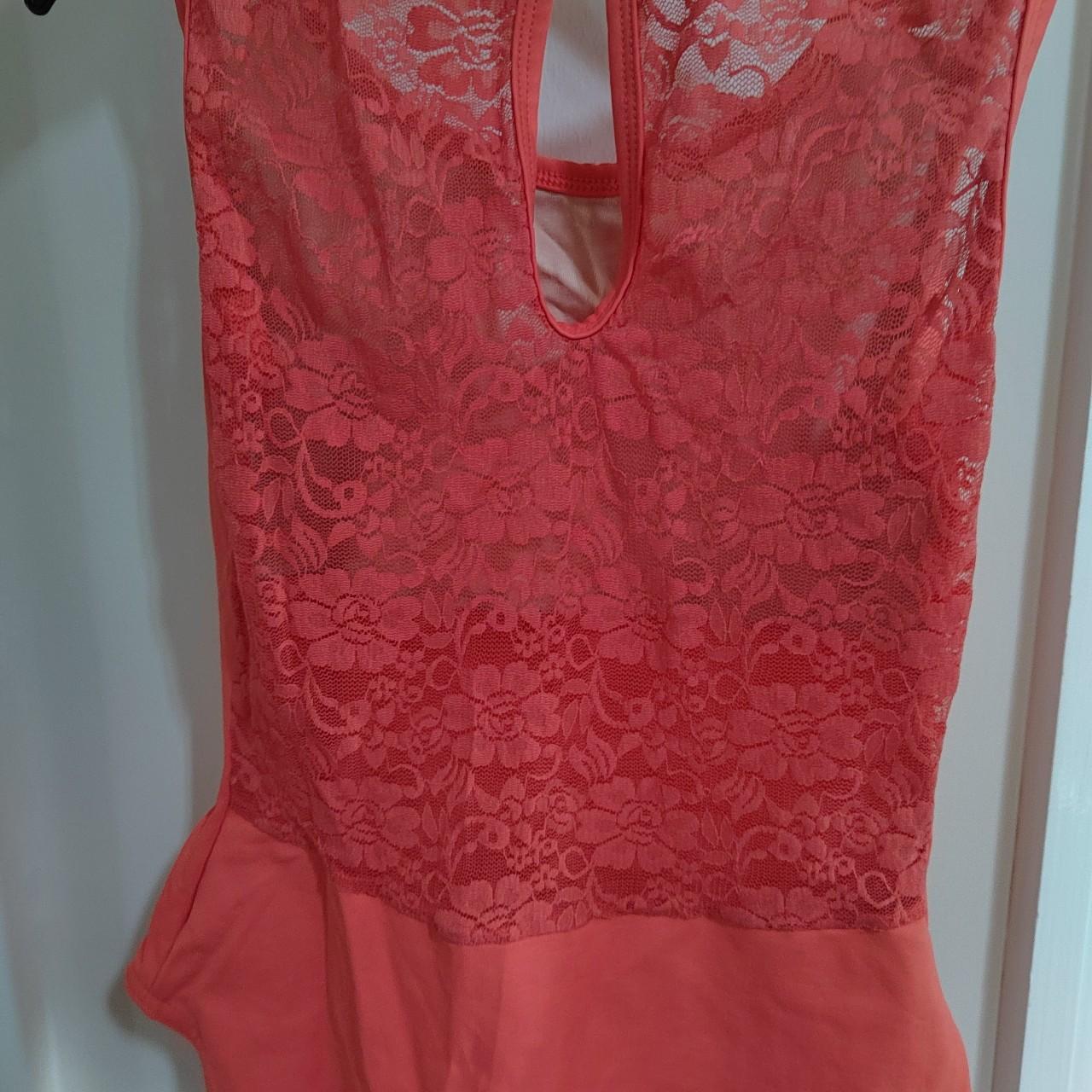 Basilica dancewear Leotard: A coral coloured ballet... - Depop