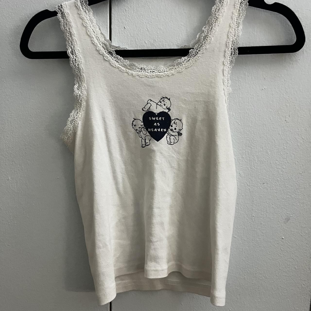John Galt/Brandy Melville Sweet as Heaven Tank... Depop