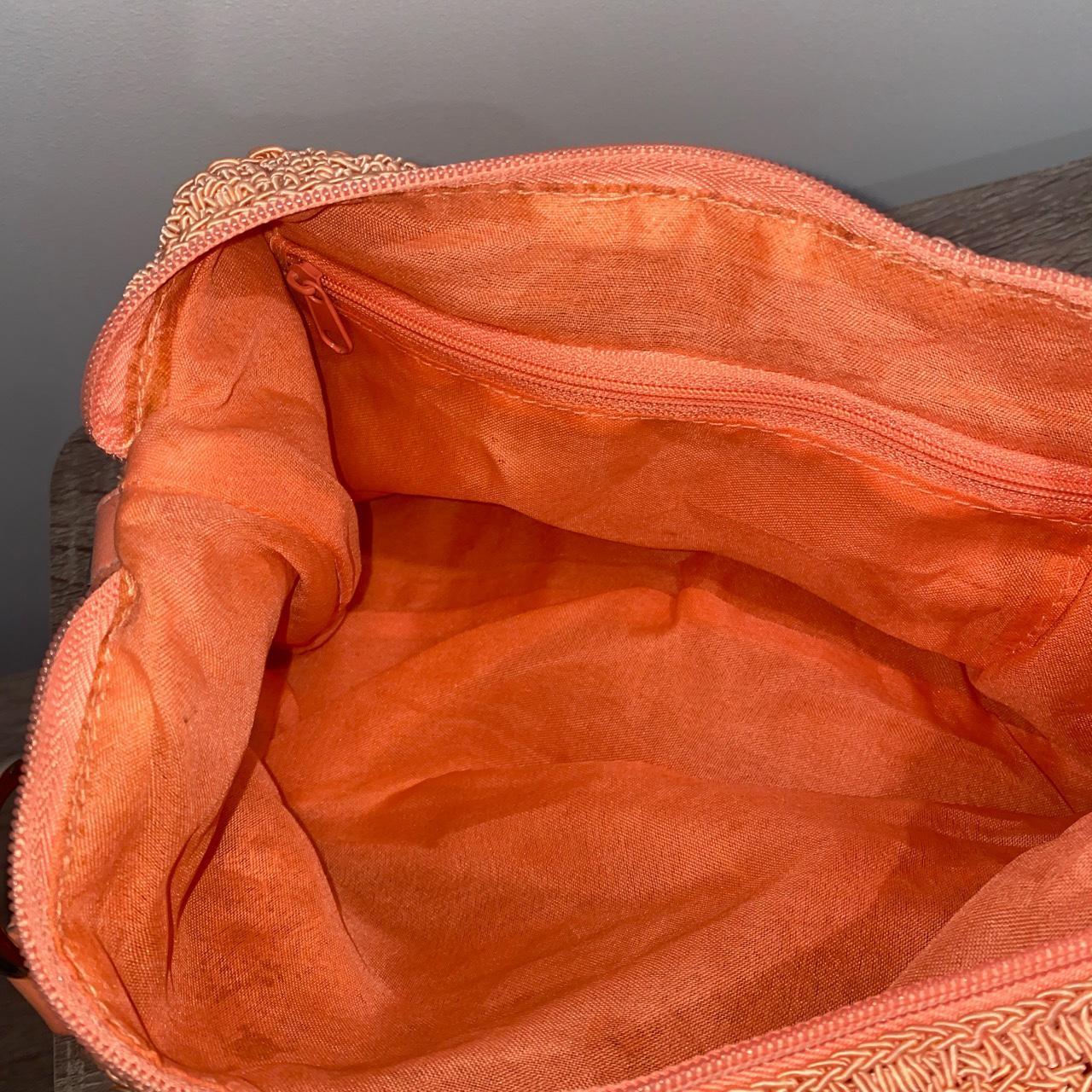 Pink salmon color knit bag 12x6 16 long with... Depop