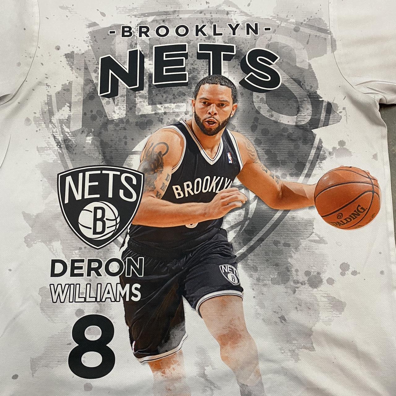 Brooklyn nets t shirt Deron Williams #8 Size large... | Depop, image size:1280x1280