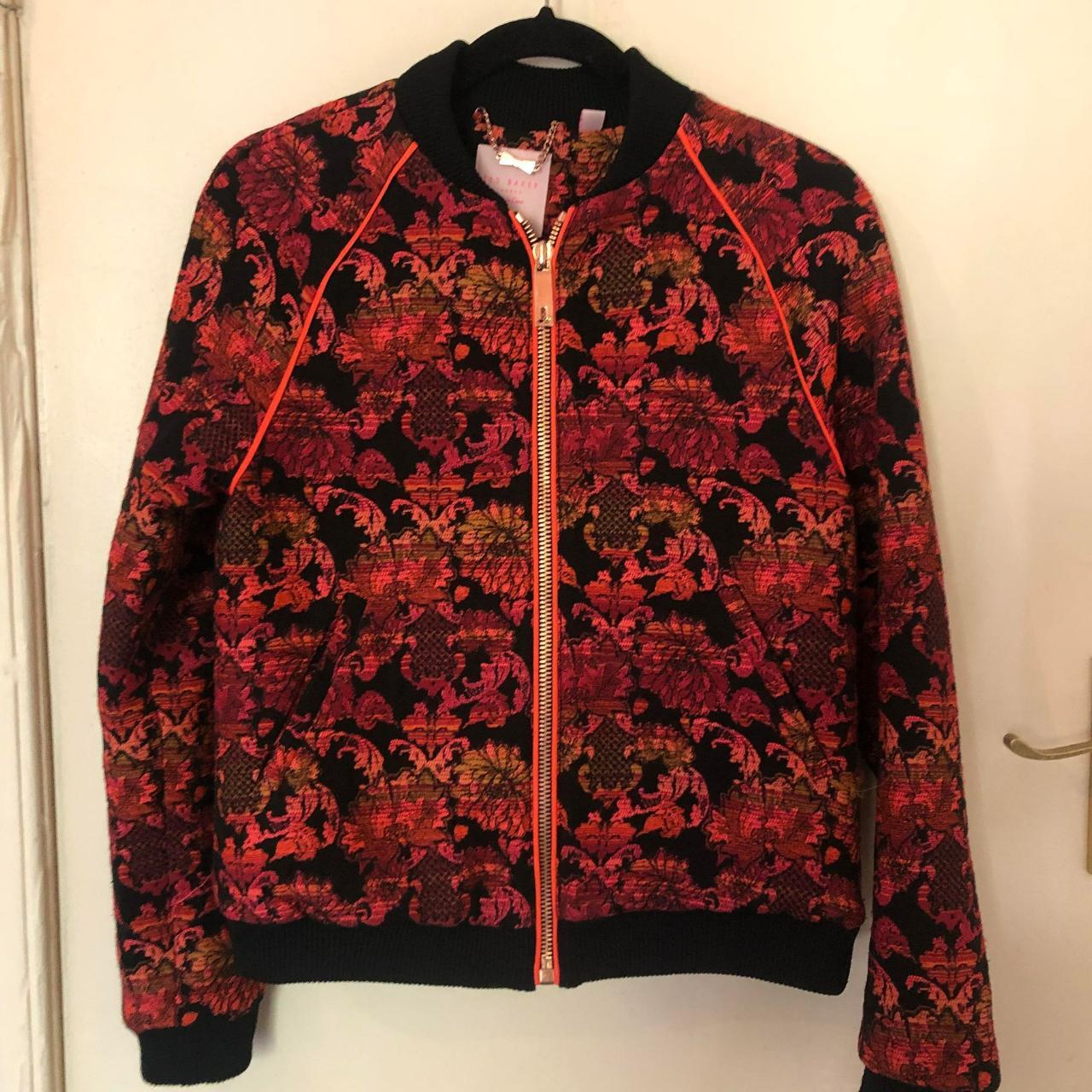 Ted Baker Embroidered Bomber Jacket Unique,... - Depop