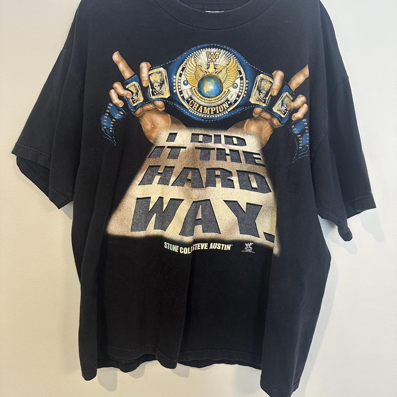 Vintage 90s Stone Cold Steve Austin Middle Finger | Depop