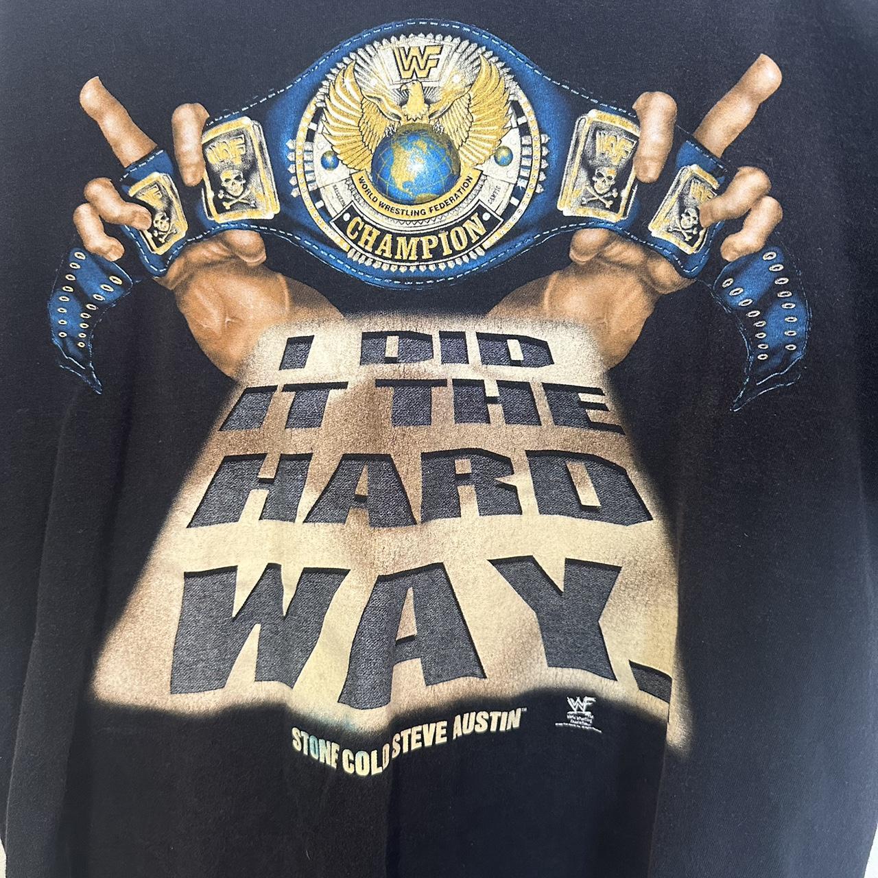 Vintage 90s Stone Cold Steve Austin Middle Finger | Depop