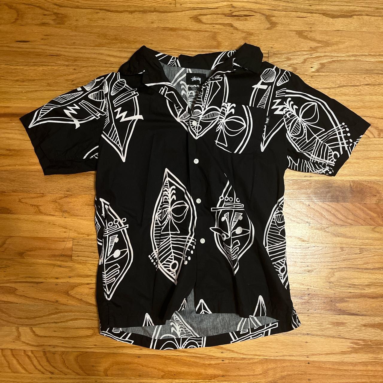 Short Sleeve Stussy Hawaiian Shirt RETRO VINTAGE ALOHA