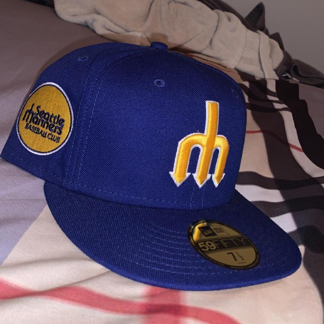 Seattle mariners fitted hat hat club Size 7 - Depop