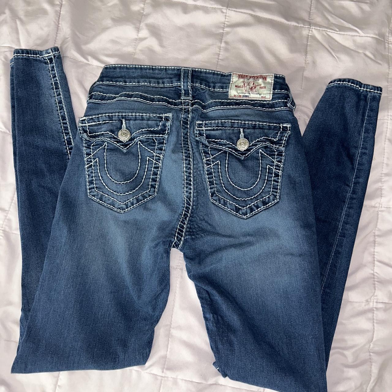 True Religion (Skinny Jeans) Size: 27 Authentic and... - Depop