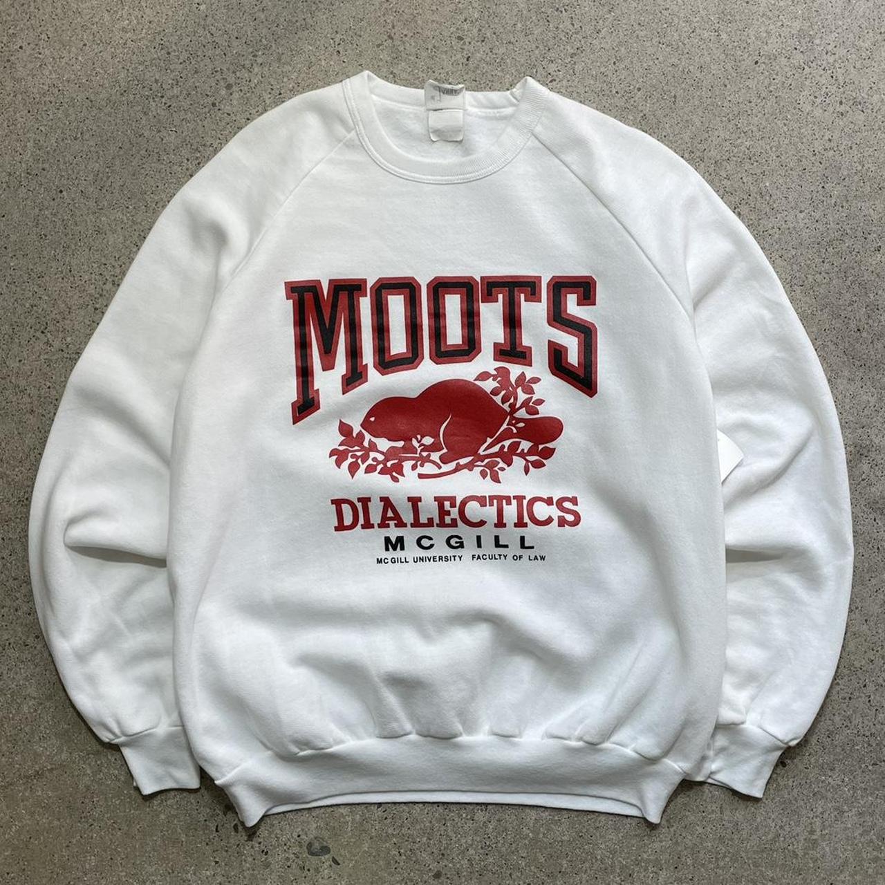 McGill University Moots Roots Inspo white and red. Depop