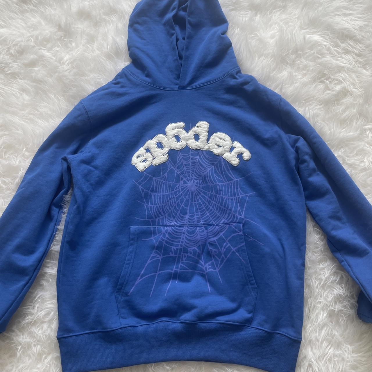 Navy Atlanta Sp5der Hoodie Size Medium Brand New! - Depop