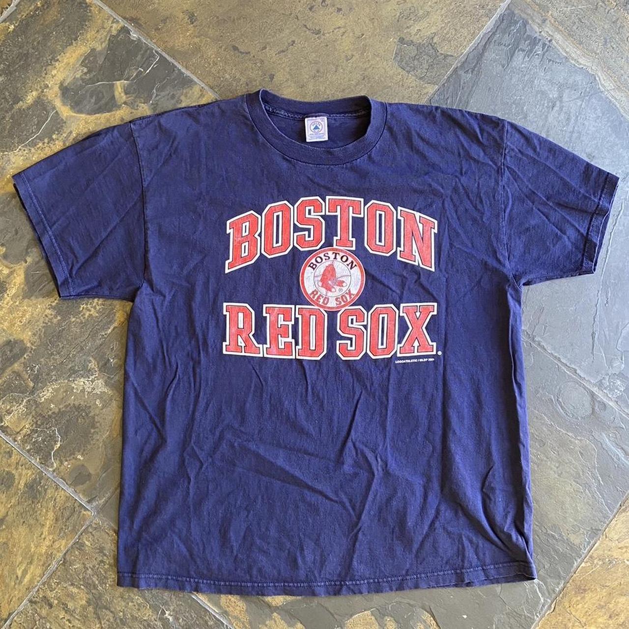 Vintage 2001 Boston Red Sox 3/4 sleeve T-shirt. - Depop