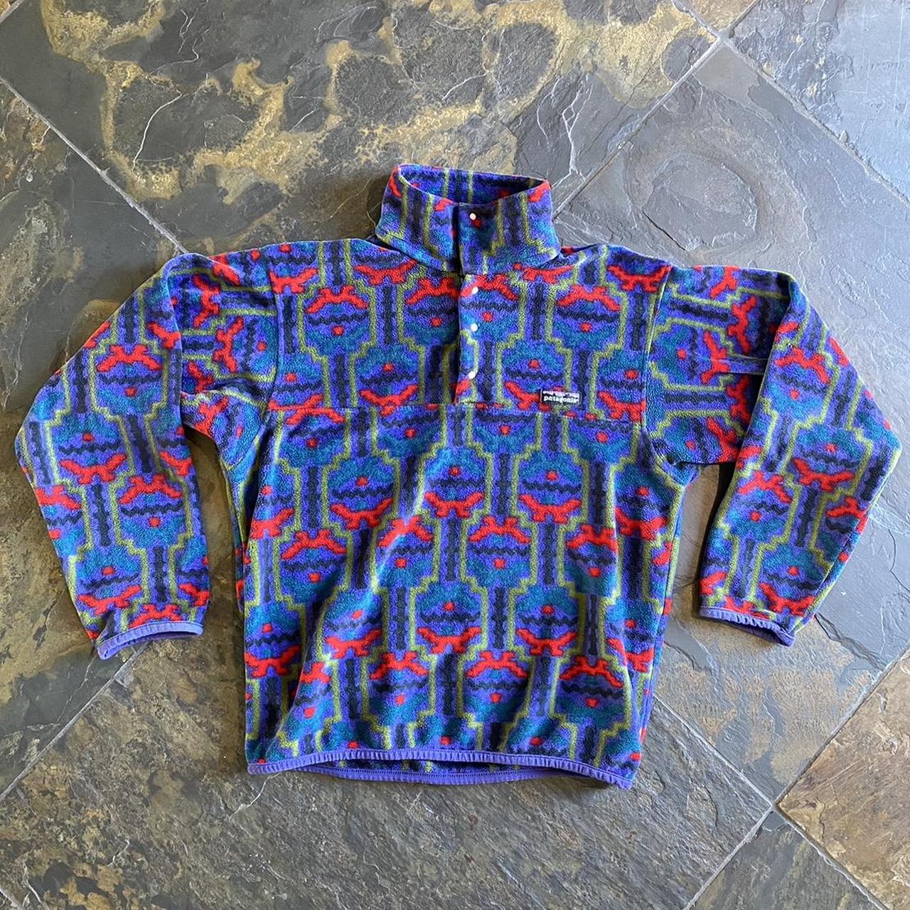 Vintage 90s Patagonia Synchilla Snap-T Tehuelche...