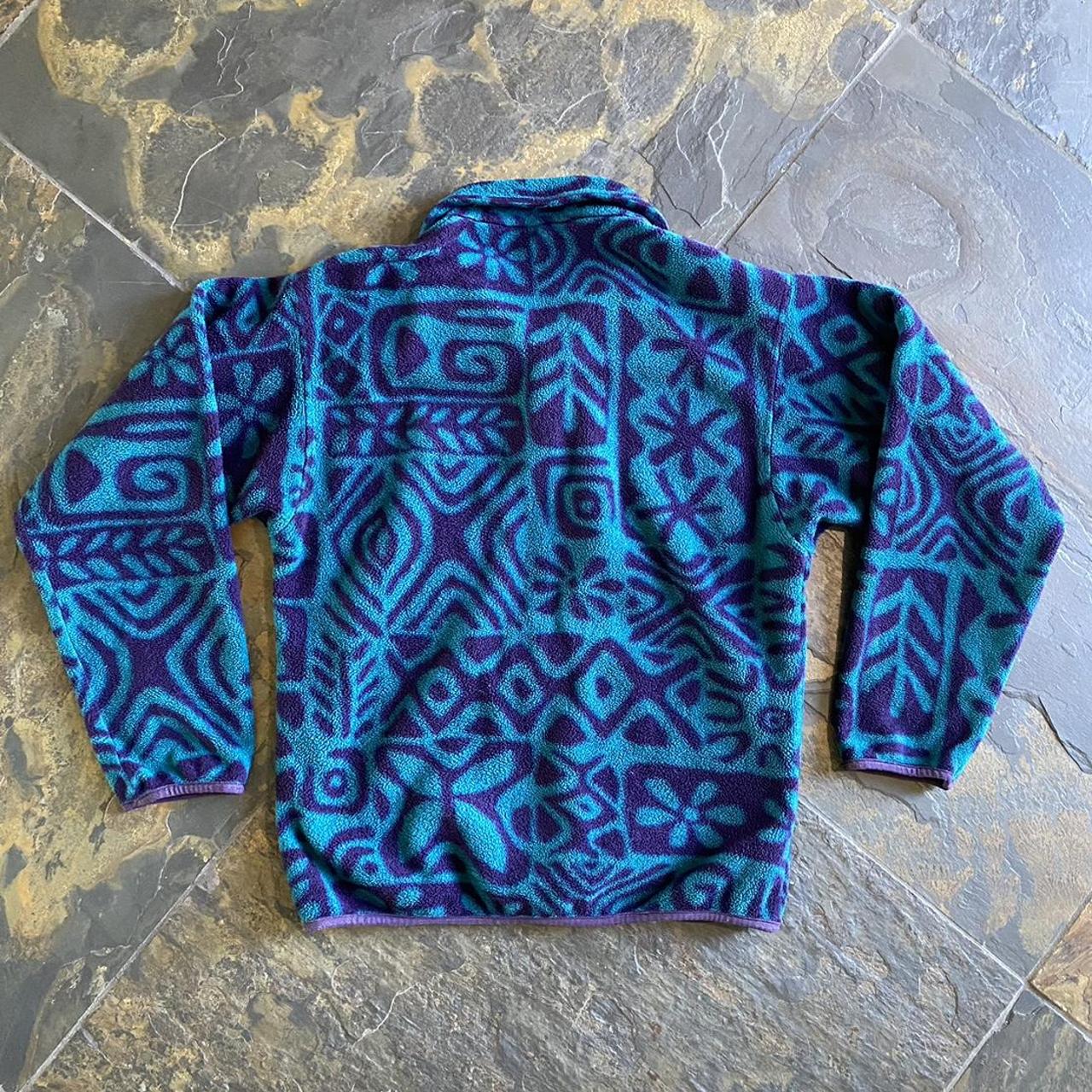 Vintage 90s Patagonia Synchilla Snap-T Tehuelche | Depop