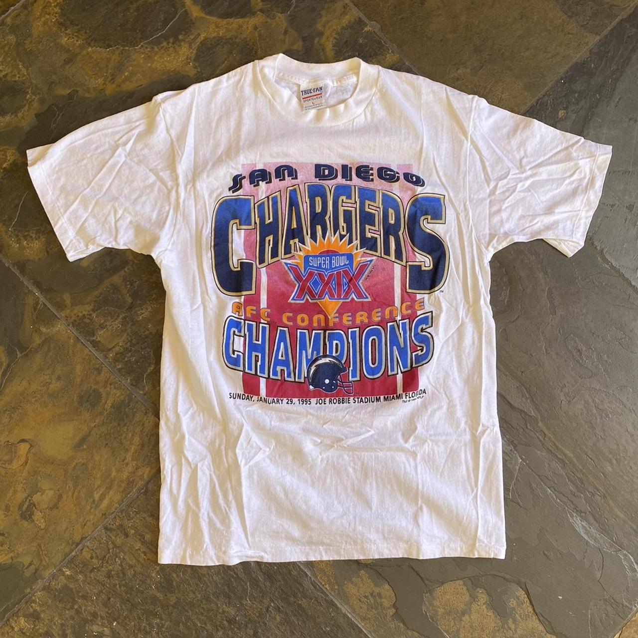 White san store diego chargers shirt