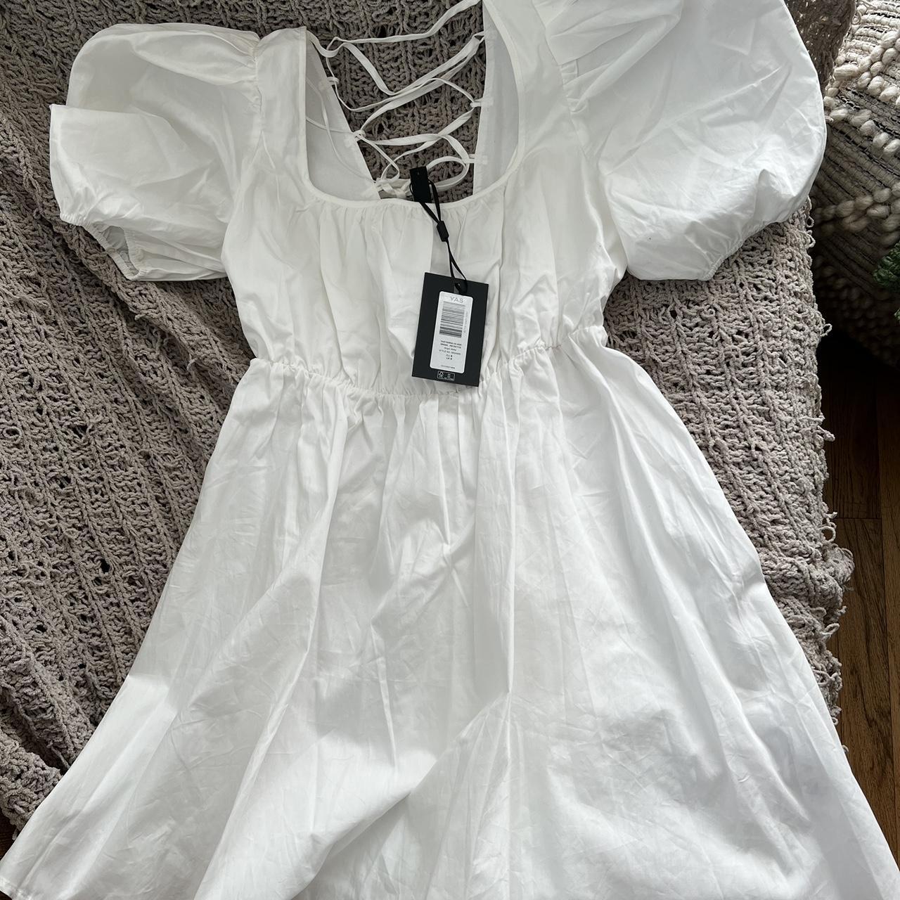 white long babydoll dress