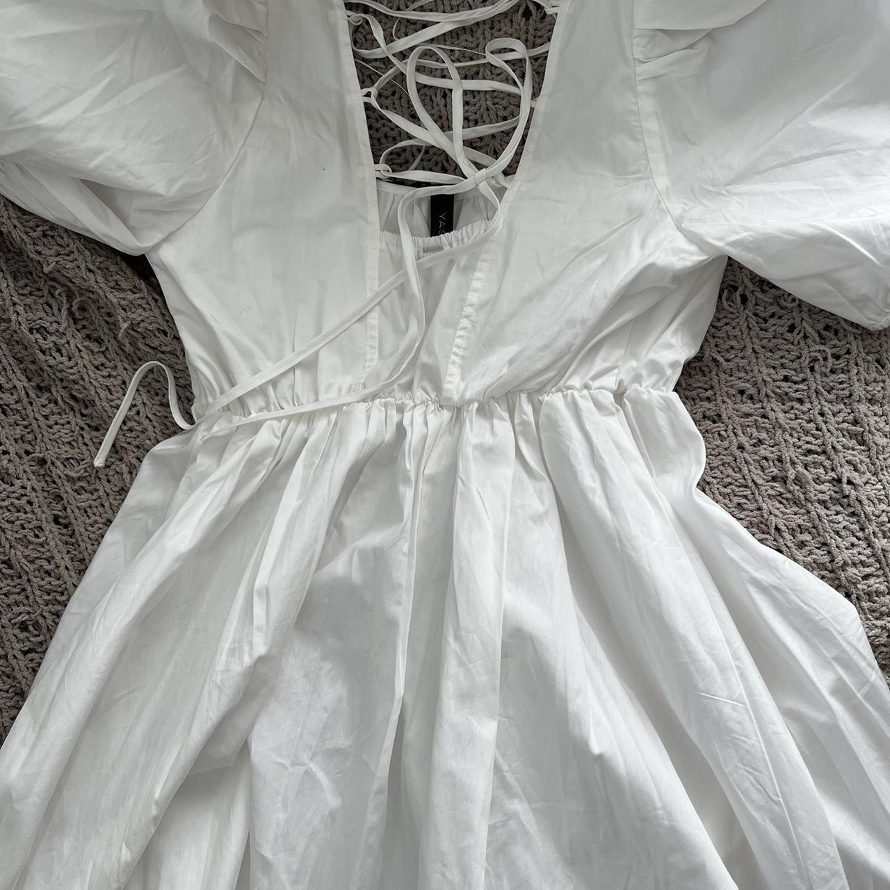 white long babydoll dress