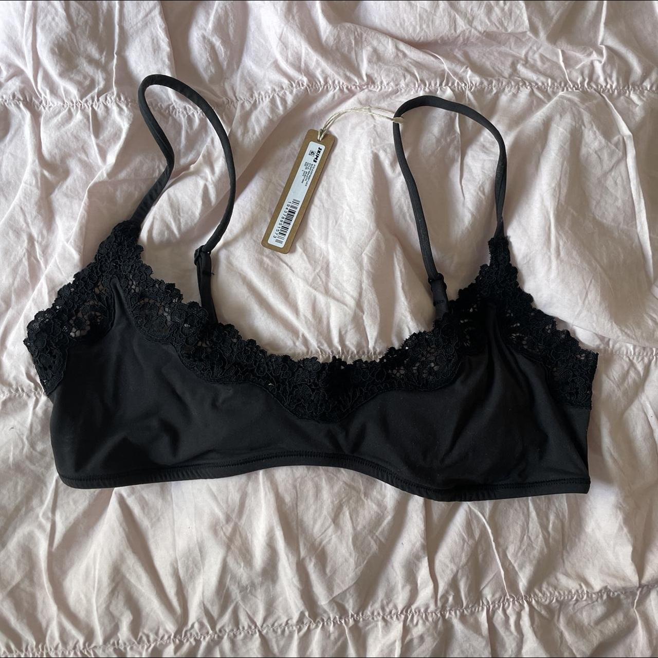 Skims Women's Black Bra | Depop