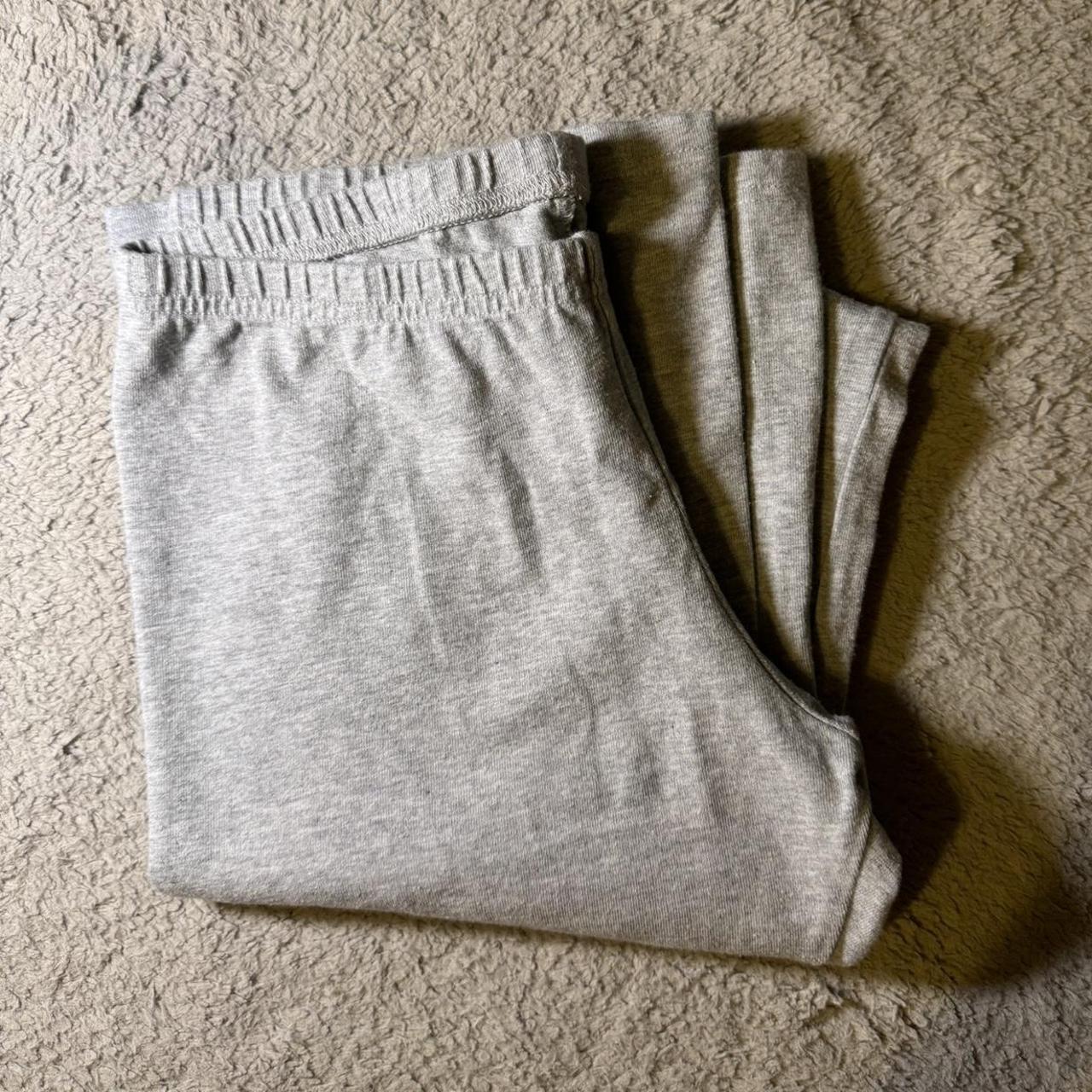 Brandy Melville Grey Flare pants **SEE waistband... - Depop