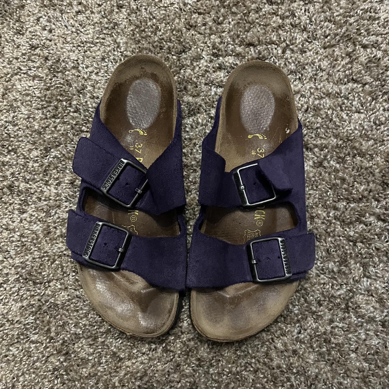 womens purple birkenstocks