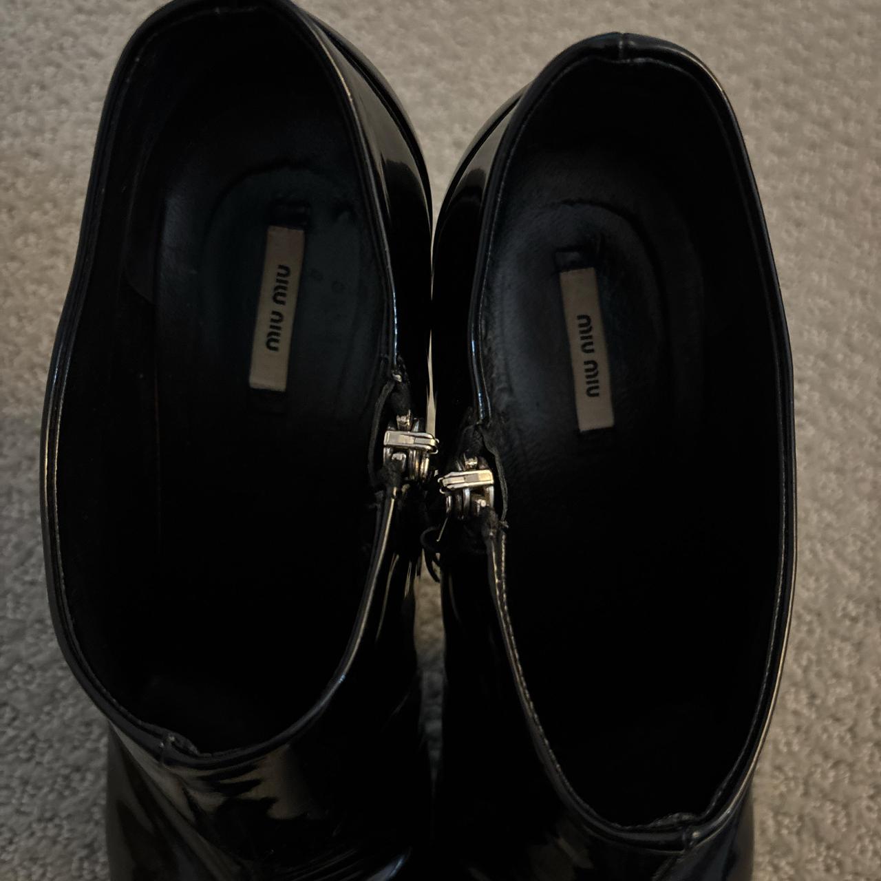 Miu Miu Women's Ankle Boots - Black – Miu Miu siz… - image 5