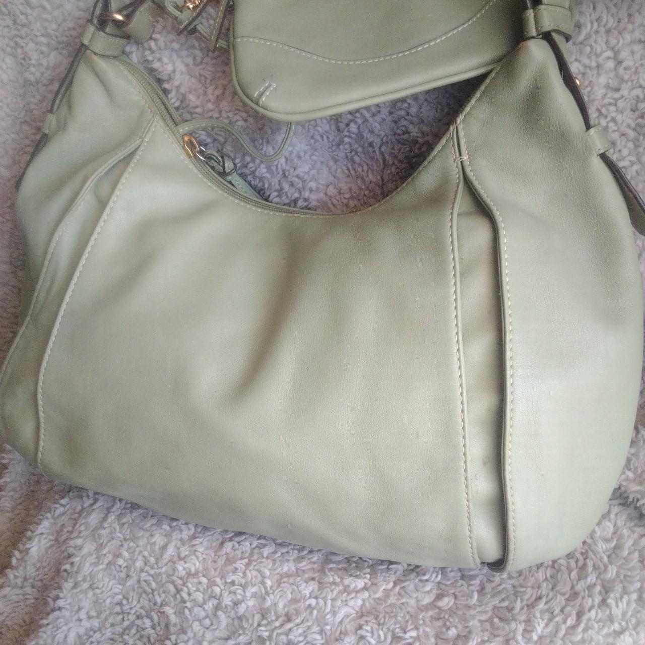 Franklin Covey, Bags, Franklin Covey Green Leather Satchel