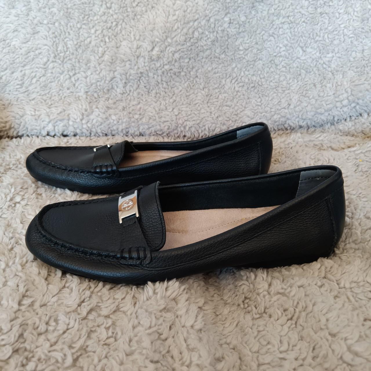 Giani Bernini black leather loafers driving shoes - Depop