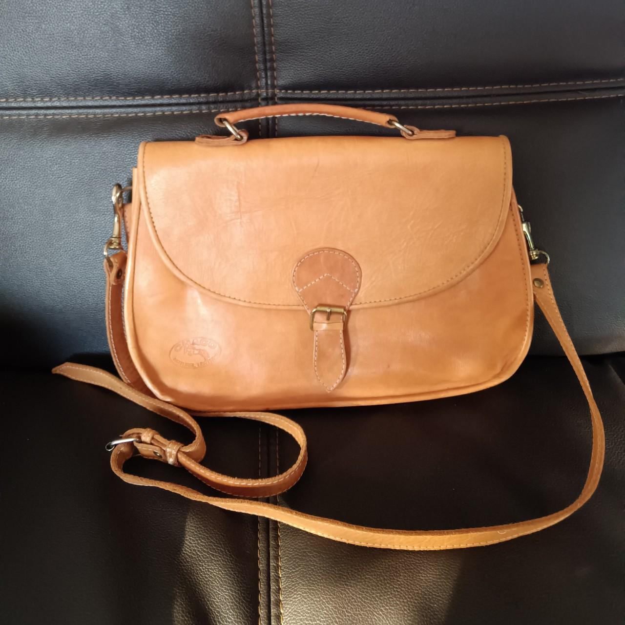 Chaco Vintage Natural leather purse brown crossbody