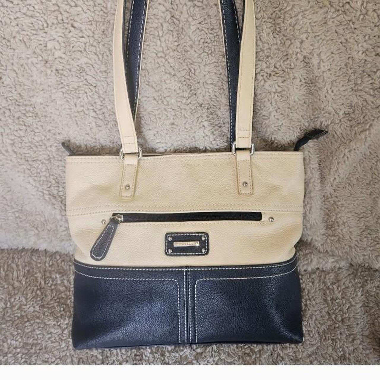 Stone Co Donna tote bag navy blue cream