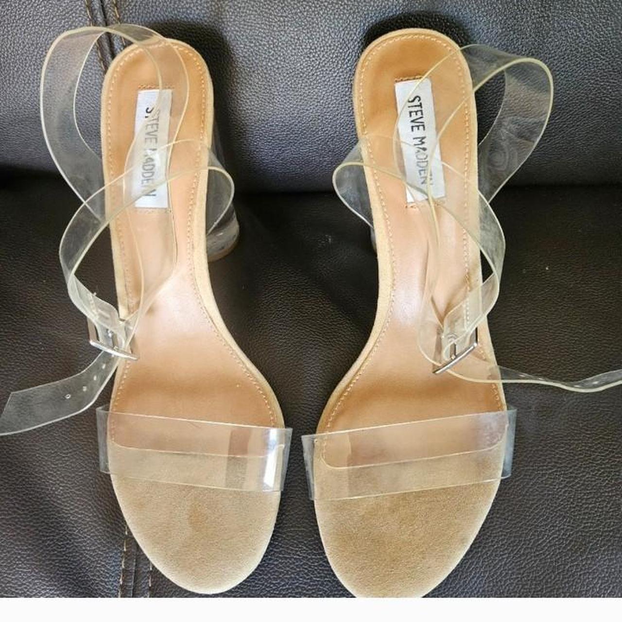 Steve madden clear sandals online