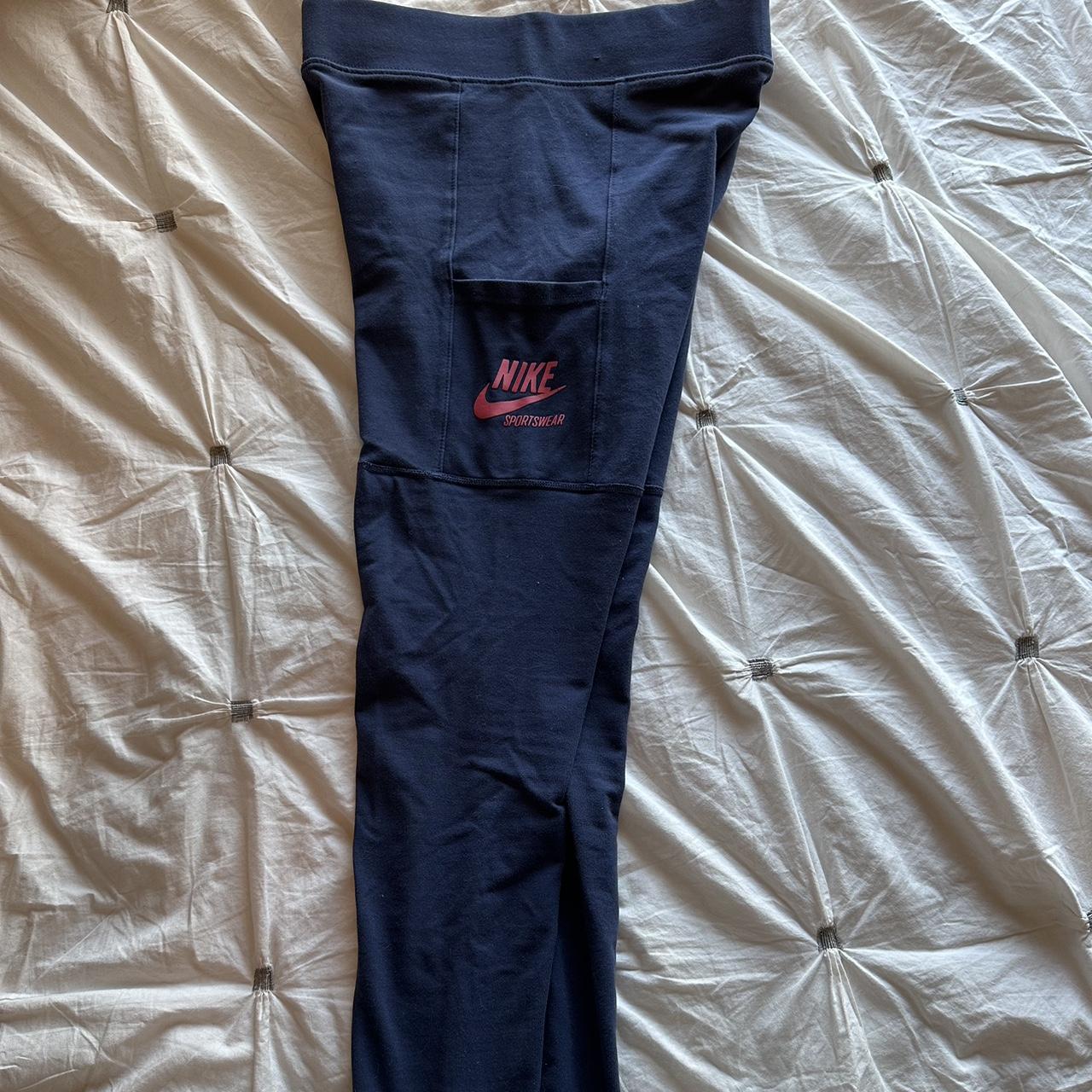 Medium navy blue and pink “Women's Nike Sportswear - Depop