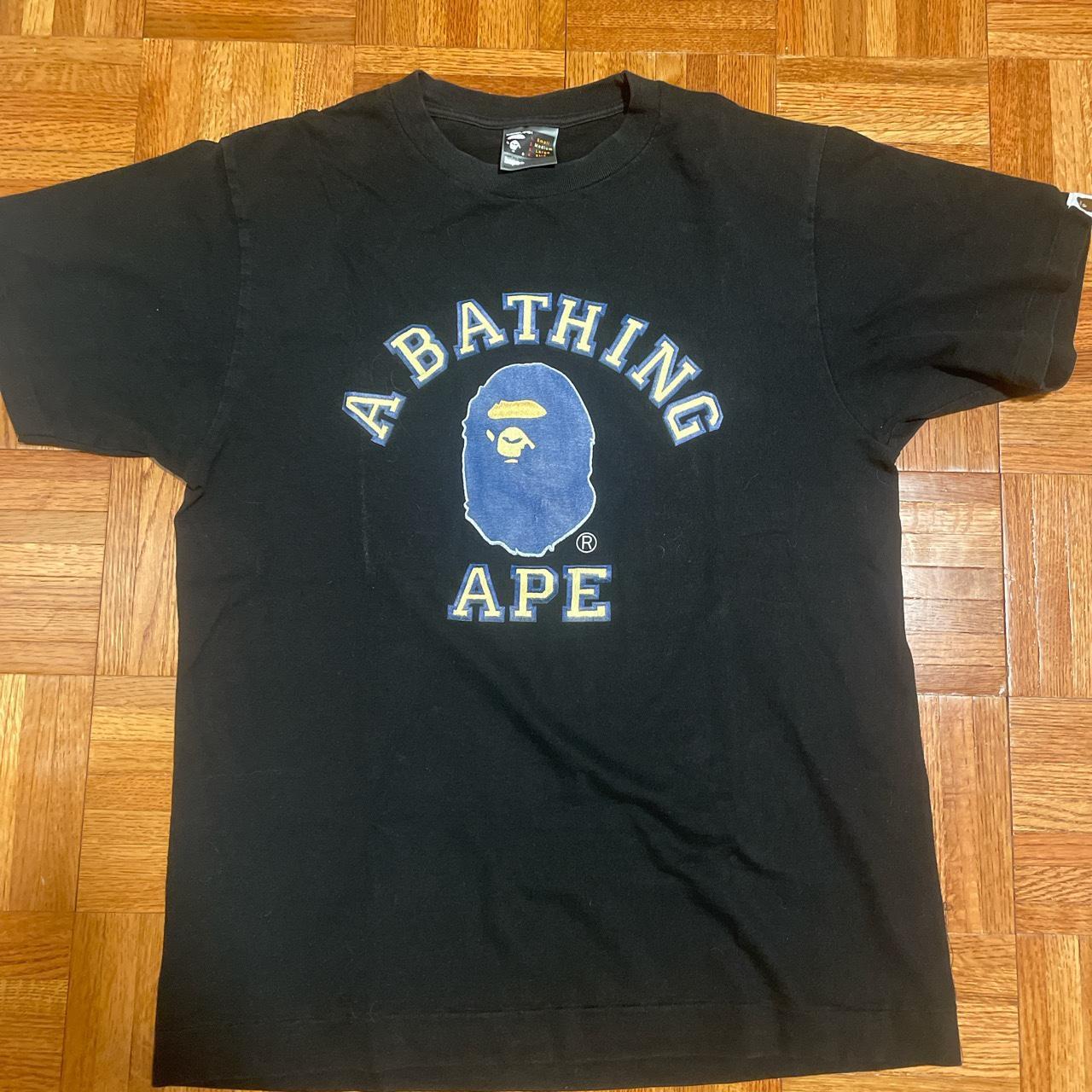 Bape 93' Jersey. Small burn hole on front, otherwise - Depop