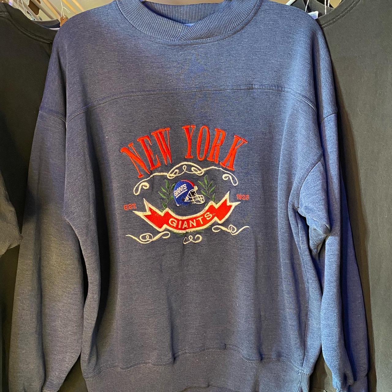 New York giants crew neck vintage Tultex tag mad - Depop