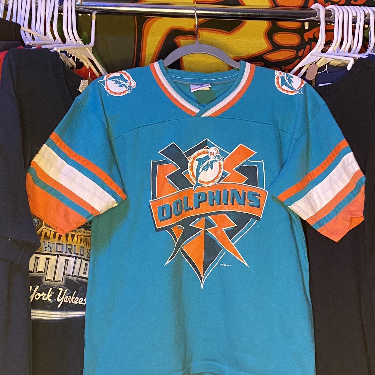 Vintage 1996 Miami Dolphins Jersey Style Shirt, L