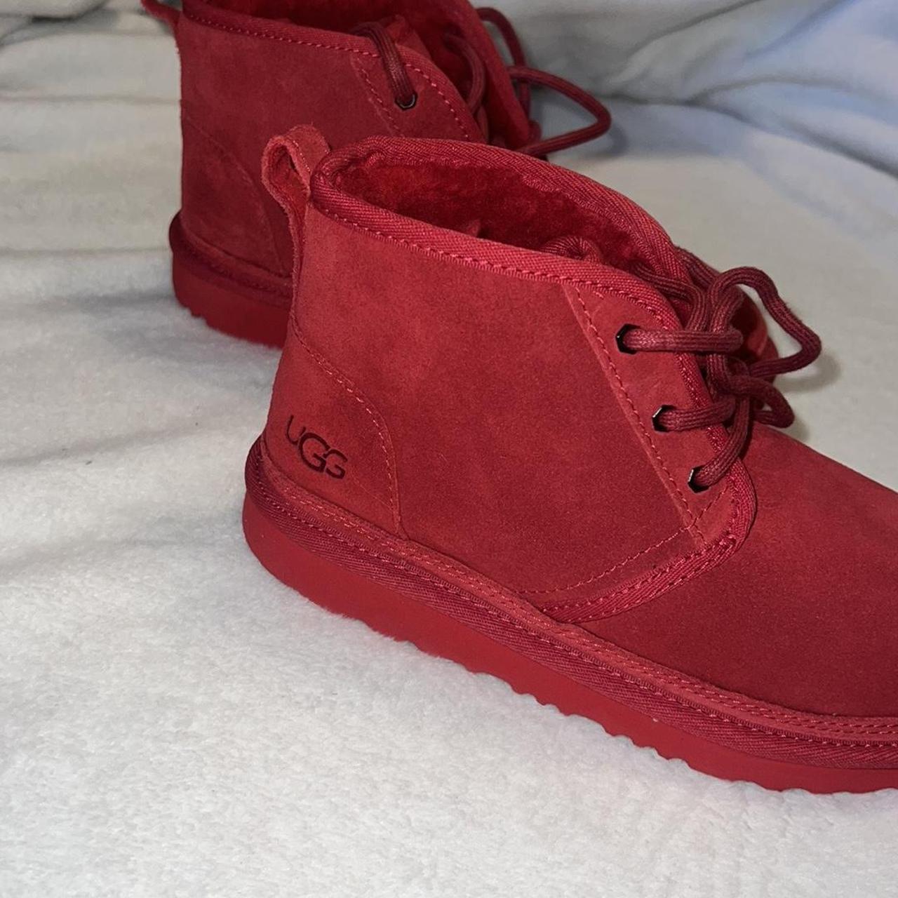 Red ugg boots with laces hot sale