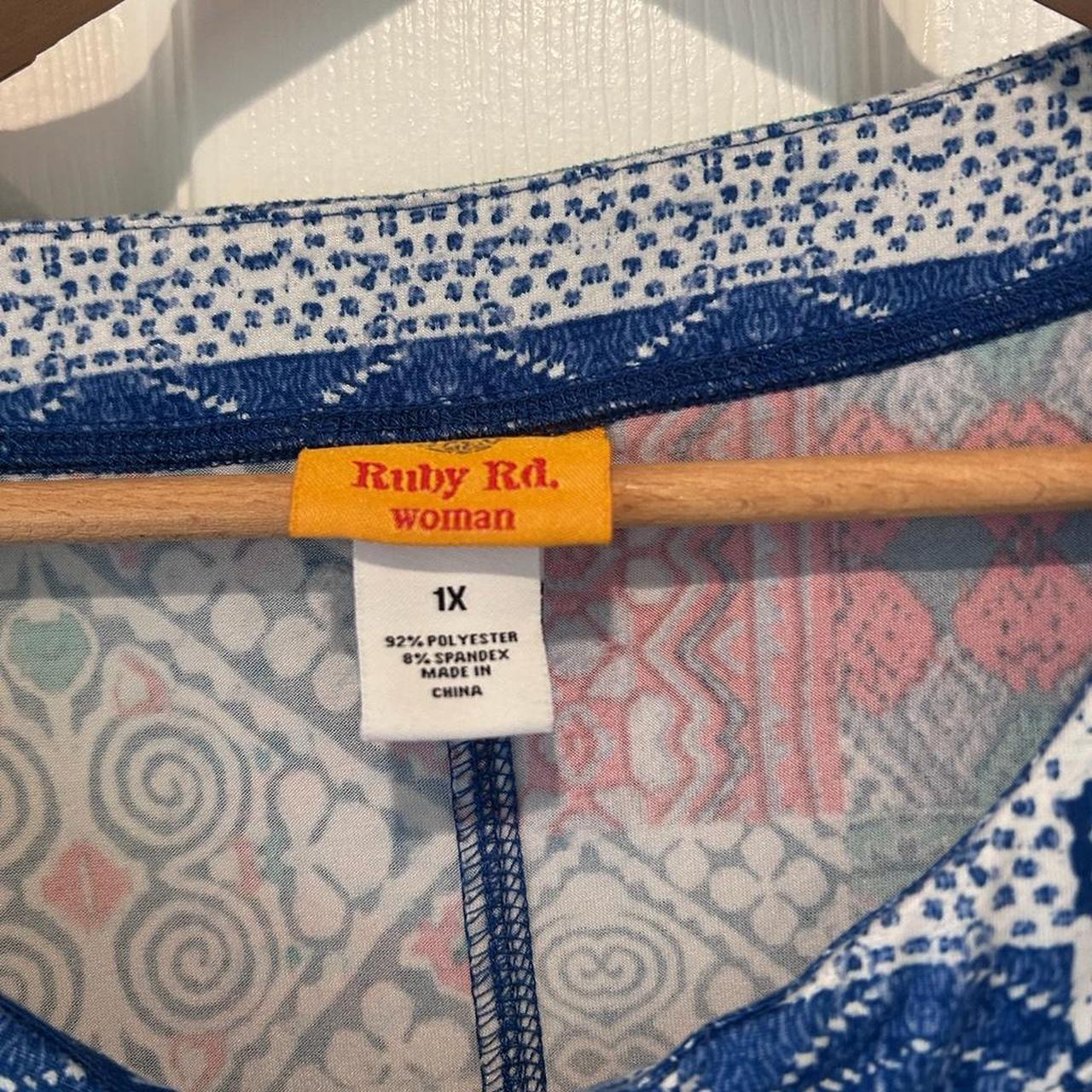 Ruby Rd. Women's Blouse - Blue/Multi – Ruby Rd. W… - image 4