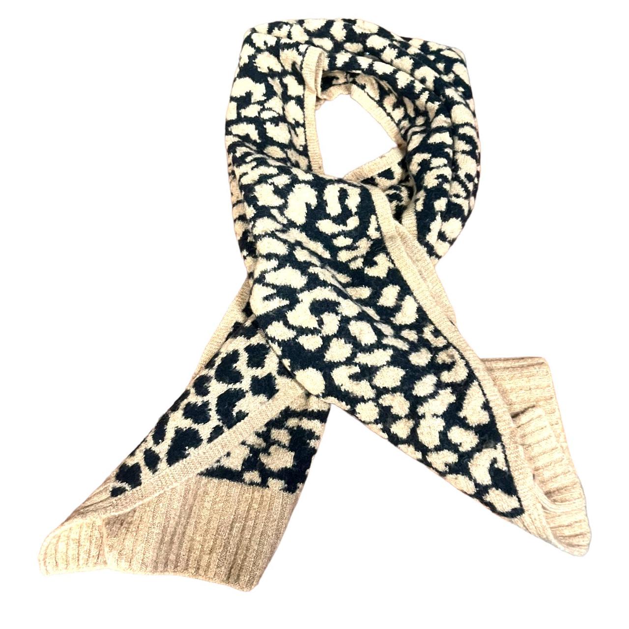 J.Crew Women's Brown and Black Scarfwraps Depop