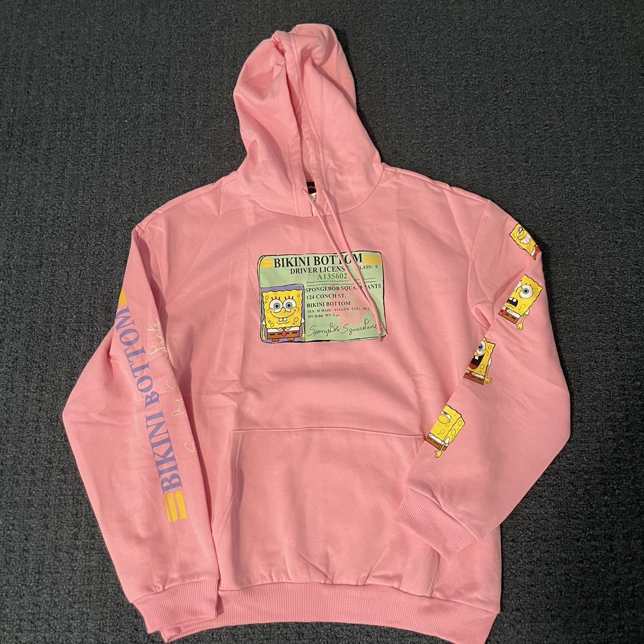 SpongeBob Driver s License hoodie Size XL Brand Depop