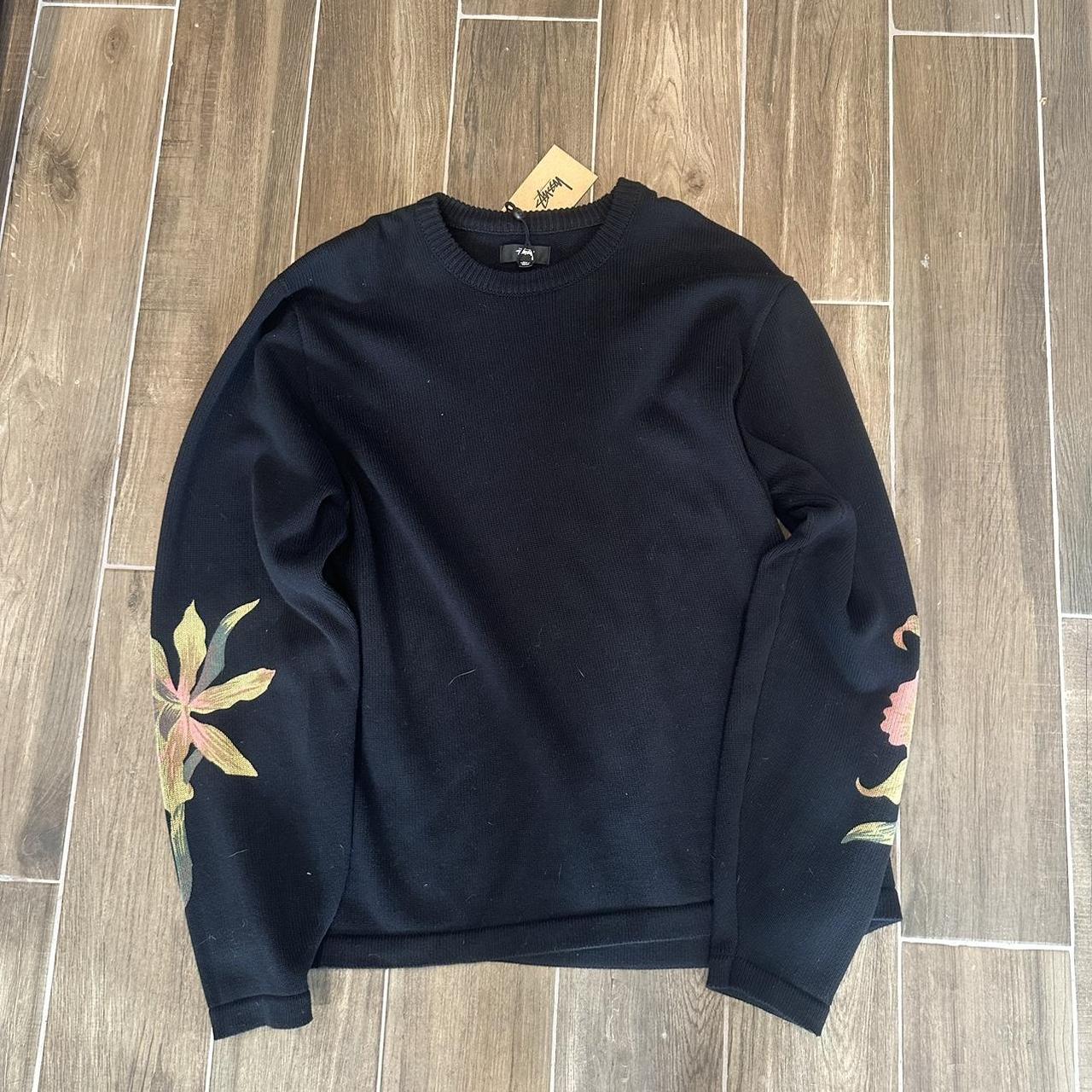 stussy orchid sweater knit, size xl, knit