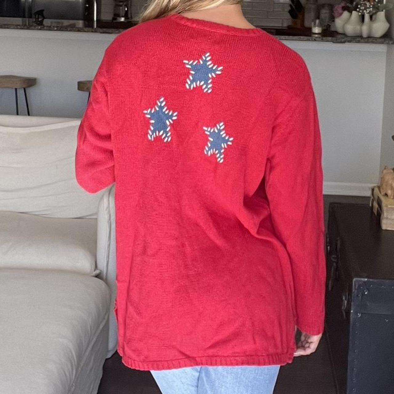 Quacker Factory Women's Sweater - Red/Multi - M –… - image 2