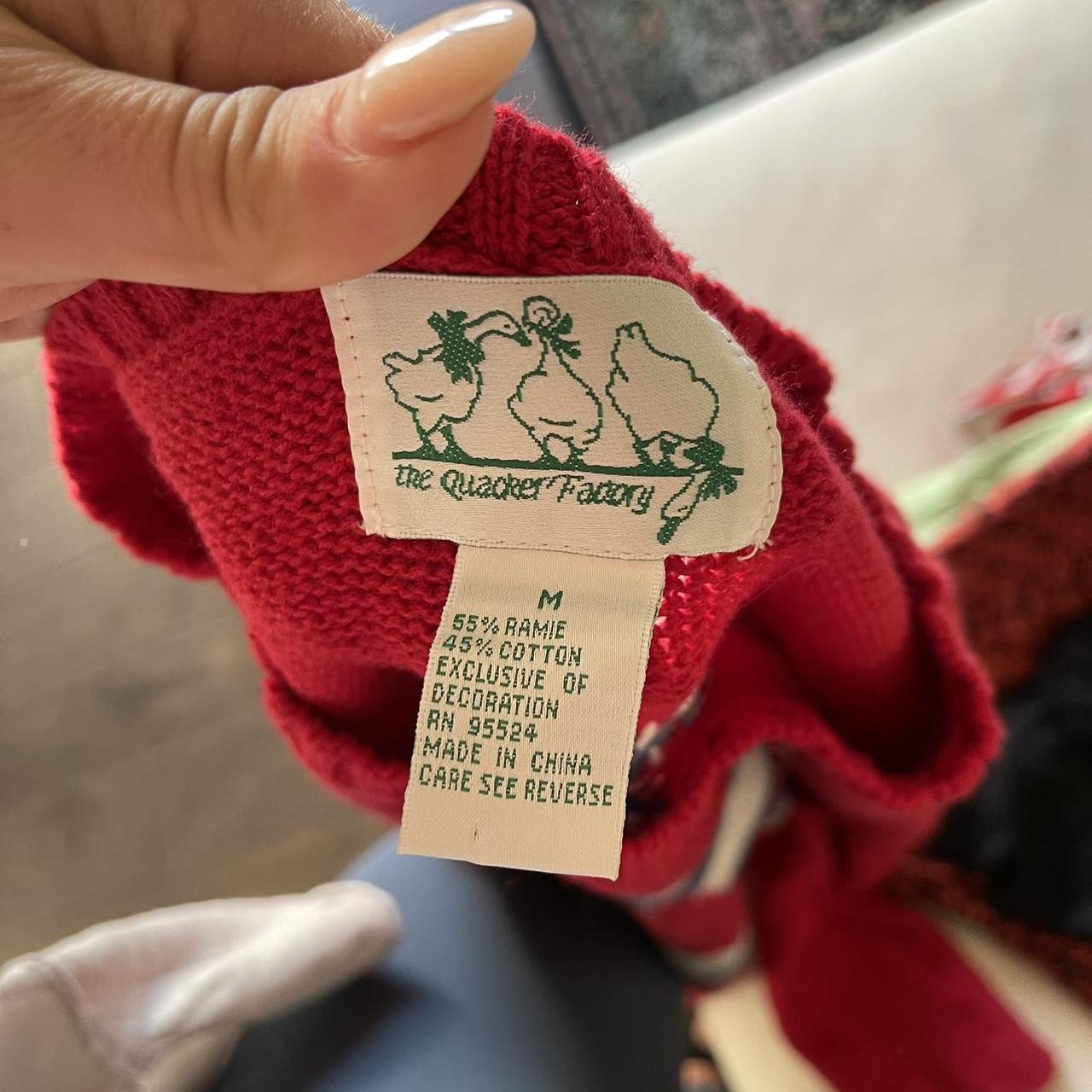 Quacker Factory Women's Sweater - Red/Multi - M –… - image 4