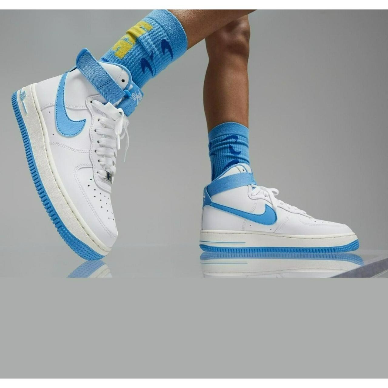 Nike WMNS AIr Force 1 High White University Blue