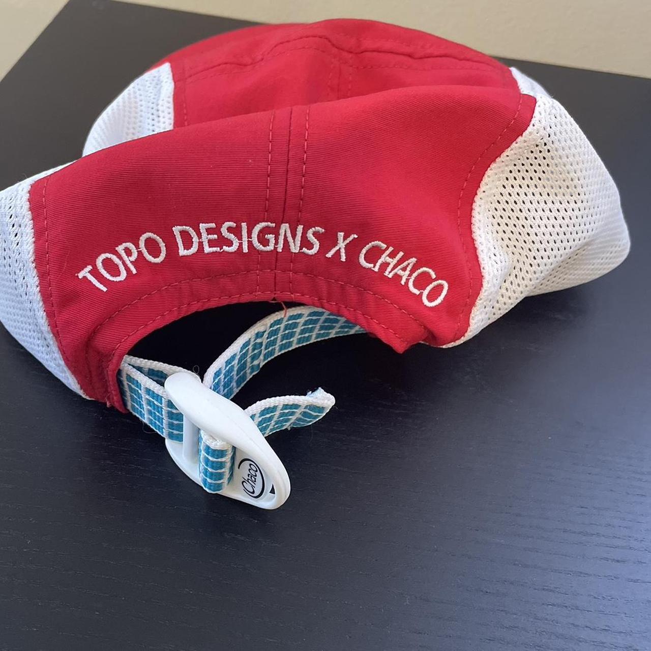 TOPO X CHACO Nylon Camp Hat Color red TOPO Depop