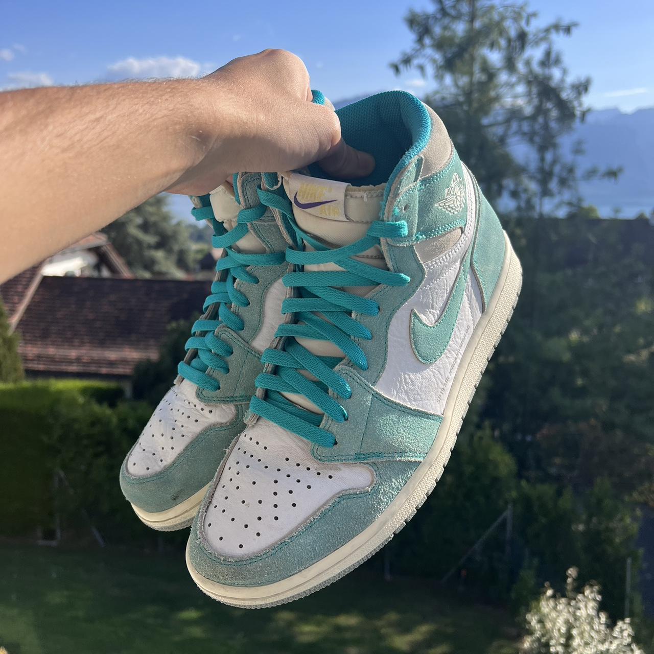 Jordan 1 turbo green laces online